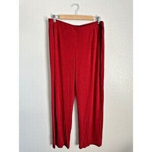 NEW Chicos Travelers No Tummy Pant Women's Size 3 XL Enamel Red Lightweight